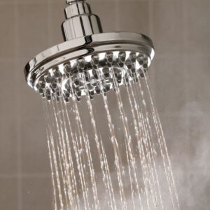 shower with hot water