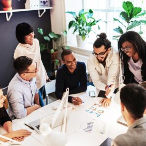 people in an office
